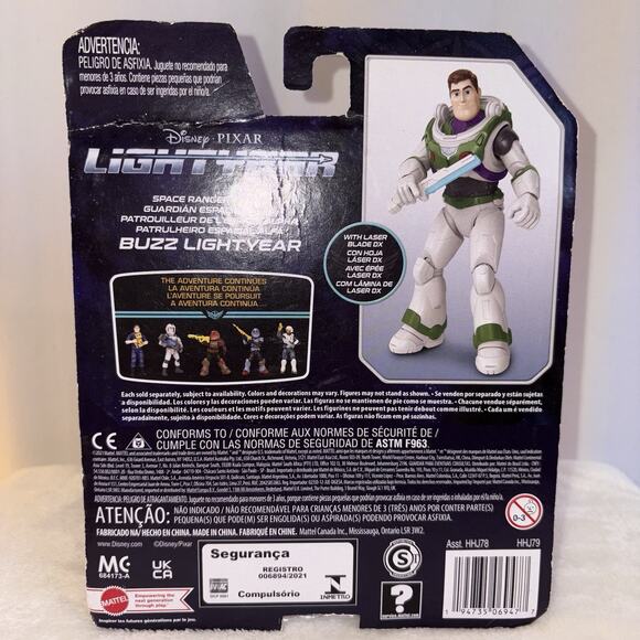 Mattel Disney Pixar Buzz Lightyear Space Ranger Alpha Buzz NIB - Picture 6 of 6